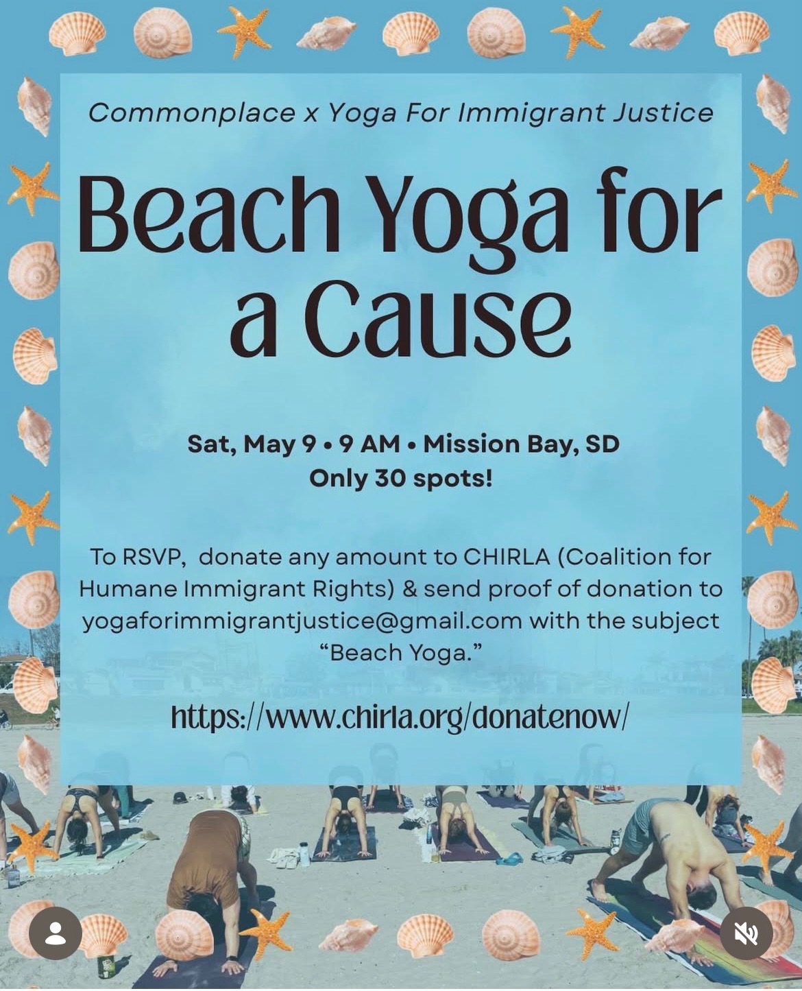 Beach Yoga for a Cause